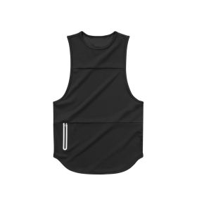 Mens Sports Vest Summer Quick Drying (Option: Black light board-L)